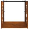 Ράφι για καυσόξυλα vidaXL 40x40x40 cm Ατσάλι σκληρυθέν στον αέρα