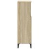 vidaXL Ντουλάπι Μπάνιου Sonoma Δρυς 30x30x100 εκ. Επεξεργασμένο Ξύλο