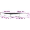 vidaXL Πλαίσιο Κρεβατιού με LED Sonoma Δρυς 160x200 εκ.