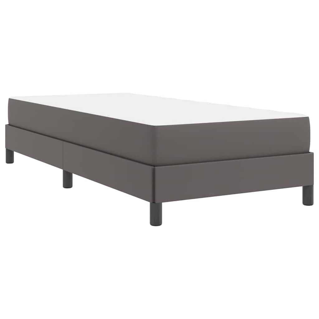 vidaXL Κρεβάτι Άλλο Γκρι 80 x 200 cm Τεχνητό δέρμα