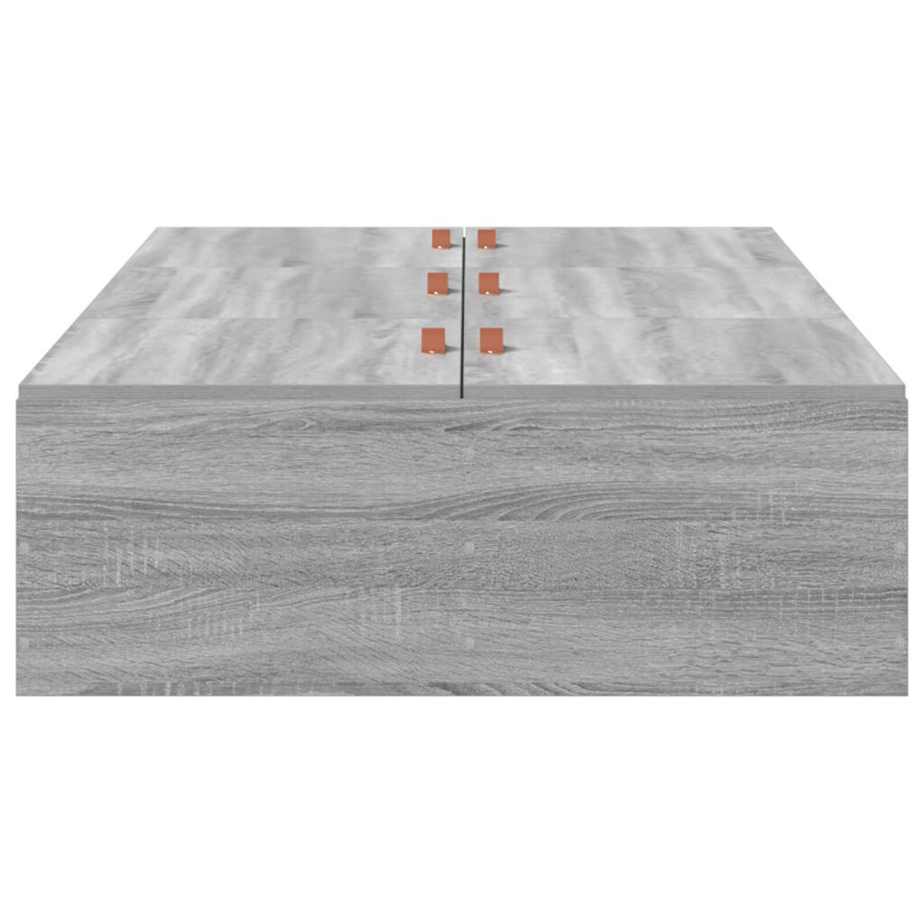 vidaXL Γκρι Σονομά Κρεβάτι Αποθήκης 75x190 cm