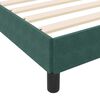 vidaXL Κρεβάτι box spring με στρώμα Σκούρο Πράσινο 200 x 200 cm