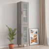 vidaXL Ντουλάπι Τοίχου Κρεμαστό Γκρι sonoma 34,5x34x90 εκ.