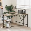 vidaXL Γραφείο Sonoma Δρυς 139 x 139 x 75 εκ. από Επεξεργασμένο Ξύλο