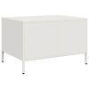 vidaXL Έπιπλο Τηλεόρασης Λευκό 68x50x43,5 εκ. Χάλυβας Ψυχρής Έλασης