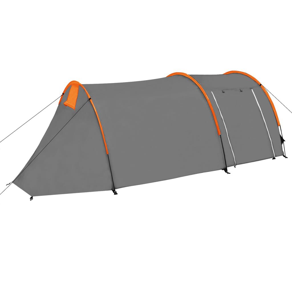 vidaXL Σκηνή Camping 9 Ατόμων Γκρι / Πορτοκαλί