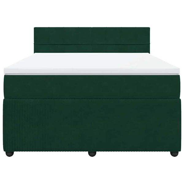 vidaXL &Kappa;&rho;&epsilon;&beta;ά&tau;&iota; Boxspring &mu;&epsilon; &Sigma;&tau;&rho;ώ&mu;&alpha; &Sigma;&kappa;&omicron;ύ&rho;&omicron; &Pi;&rho;ά&sigma;&iota;&nu;&omicron; 160x200&epsilon;&kappa;. &Beta;&epsilon;&lambda;&omicron;ύ&delta;&iota;&nu;&omicron;