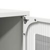 vidaXL Κομοδίνο λευκό 36x39x60,5 cm από χάλυβα ψυχρής έλασης