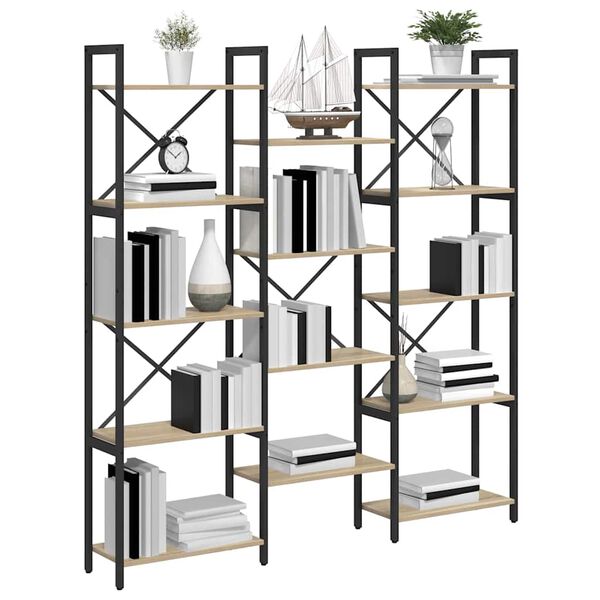 vidaXL &Rho;ά&phi;&iota; &Beta;&iota;&beta;&lambda;ί&omega;&nu; &Delta;&rho;ύ&sigmaf; Sonoma 156 x 25 x 167 &epsilon;&kappa;. &Epsilon;&pi;&epsilon;&xi;&epsilon;&rho;&gamma;&alpha;&sigma;&mu;έ&nu;&omicron; &xi;ύ&lambda;&omicron;