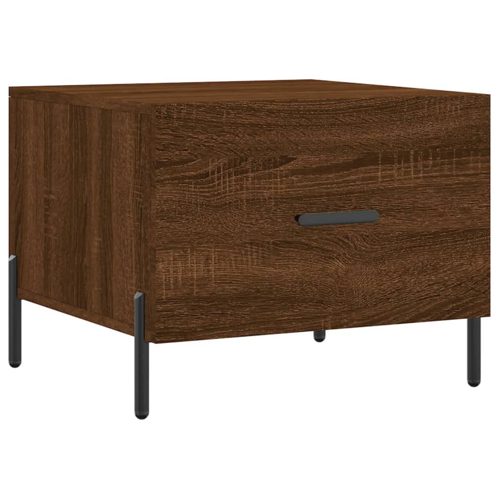 vidaXL Τραπεζάκι Σαλονιού Καφέ Δρυς 50x50x40 εκ. Επεξεργασμένο Ξύλο