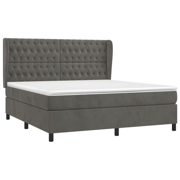 vidaXL &Kappa;&rho;&epsilon;&beta;ά&tau;&iota; Boxspring &mu;&epsilon; &Sigma;&tau;&rho;ώ&mu;&alpha; &Sigma;&kappa;&omicron;ύ&rho;&omicron; &Gamma;&kappa;&rho;&iota; 180x200 &epsilon;&kappa;. &Beta;&epsilon;&lambda;&omicron;ύ&delta;&iota;&nu;&omicron;