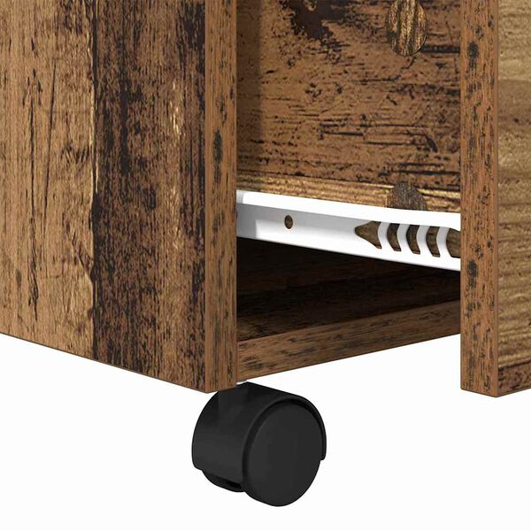 vidaXL Τραπεζάκι σαλονιού with Drawer Παλαιό ξύλο 55 x 55 x 45 cm