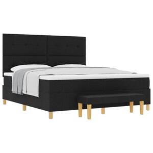 vidaXL &Kappa;&rho;&epsilon;&beta;ά&tau;&iota; &mu;&epsilon; &epsilon;&lambda;&alpha;&tau;ή&rho;&iota;&alpha; &mu;&epsilon; &sigma;&tau;&rho;ώ&mu;&alpha; &Mu;&alpha;ύ&rho;&omicron; 180 x 200 cm ύ&phi;&alpha;&sigma;&mu;&alpha;