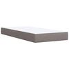 vidaXL &Kappa;&rho;&epsilon;&beta;ά&tau;&iota; Boxspring &mu;&epsilon; &Sigma;&tau;&rho;ώ&mu;&alpha; Taupe 90x200 &epsilon;&kappa;. &Upsilon;&phi;&alpha;&sigma;&mu;ά&tau;&iota;&nu;&omicron;
