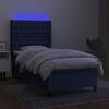 vidaXL &Kappa;&rho;&epsilon;&beta;ά&tau;&iota; Boxspring &mu;&epsilon; &Sigma;&tau;&rho;ώ&mu;&alpha; & LED &Mu;&pi;&lambda;&epsilon; 100x200 &epsilon;&kappa;. &Upsilon;&phi;&alpha;&sigma;&mu;ά&tau;&iota;&nu;&omicron;