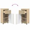 vidaXL Ντουλάπι Μπάνιου με πόρτα TULUM Sonoma Δρυς 37 x 31.5 x 82 εκ