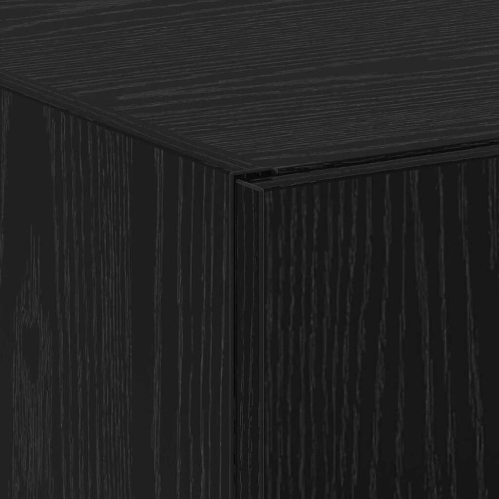 vidaXL Γραφείο Ντουλάπι με ράφι 2 pcs Μαύρη δρυς 60 x 32 x 153
