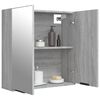 vidaXL Ντουλάπι Μπάνιου με Καθρέφτη Γκρι sonoma 64 x 20 x 67 εκ.