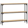 vidaXL Τραπέζι Κονσόλα Sonoma Δρυς 100x22,5x75 εκ. Επεξεργασμένο Ξύλο