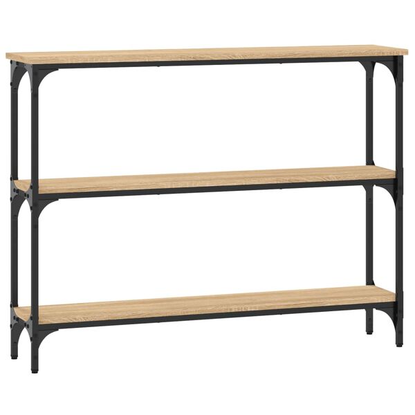 vidaXL Τραπέζι Κονσόλα Sonoma Δρυς 100x22,5x75 εκ. Επεξεργασμένο Ξύλο