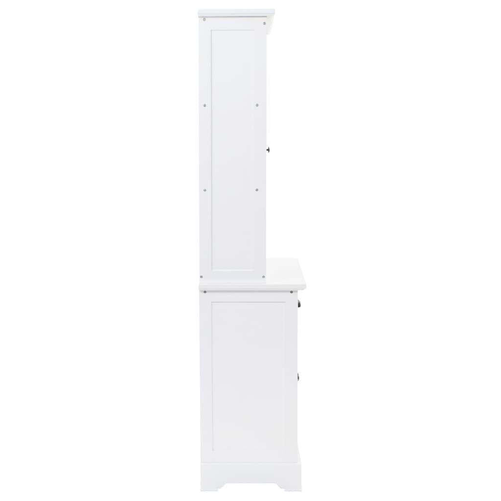 vidaXL Βιτρίνα Σαλονιού με 4 Πόρτες 80x40x180 εκ. MDF και Ξύλο Πεύκου