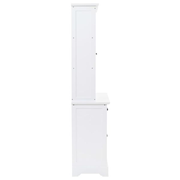 vidaXL Βιτρίνα Σαλονιού με 4 Πόρτες 80x40x180 εκ. MDF και Ξύλο Πεύκου