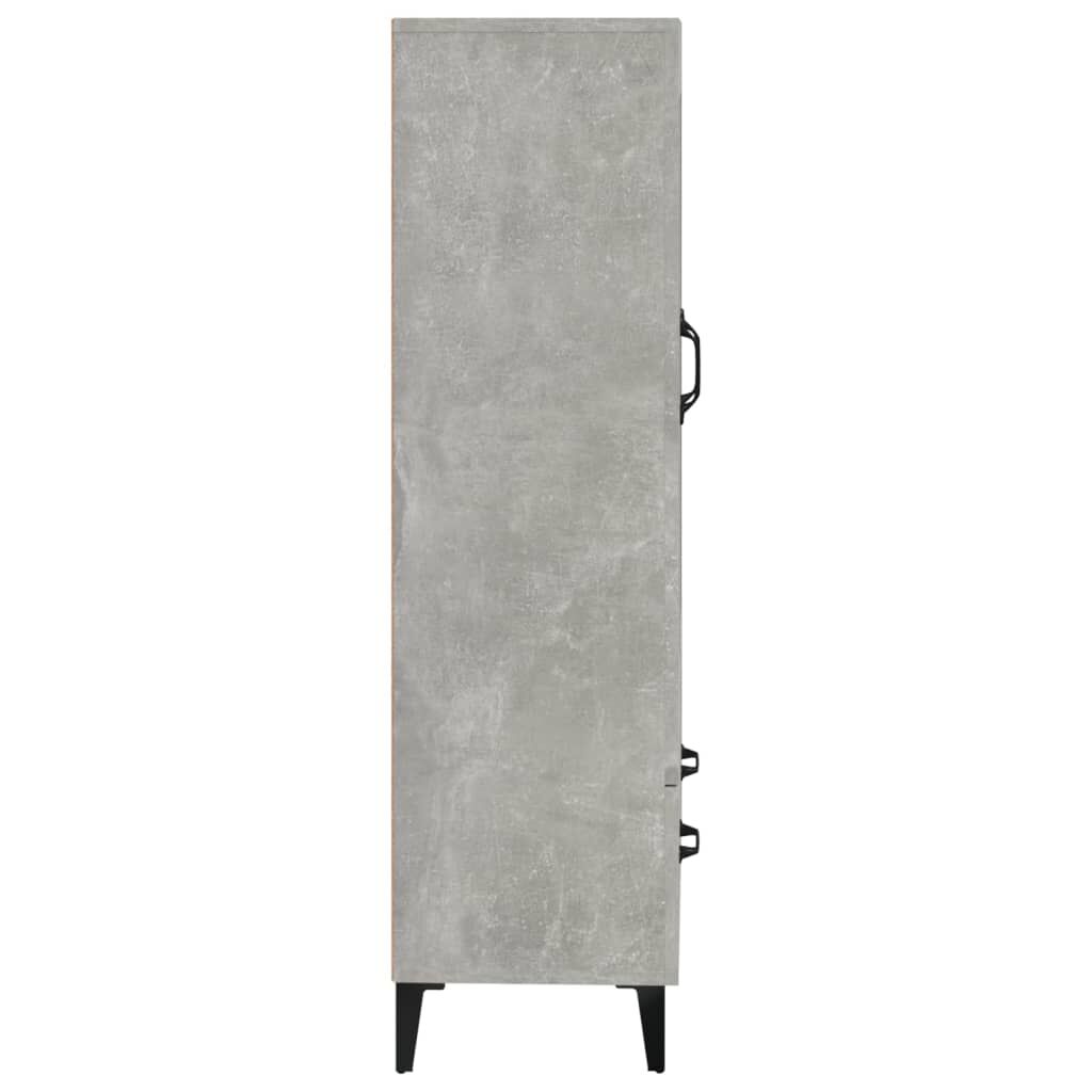 vidaXL Ντουλάπι Γκρι Σκυροδέματος 70x31x115 εκ. από Επεξεργασμένο Ξύλο