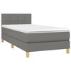 vidaXL &Kappa;&rho;&epsilon;&beta;ά&tau;&iota; Boxspring &mu;&epsilon; &Sigma;&tau;&rho;ώ&mu;&alpha; & LED &Sigma;&kappa;.&Gamma;&kappa;&rho;&iota; 80x200 &epsilon;&kappa;. &Upsilon;&phi;&alpha;&sigma;&mu;ά&tau;&iota;&nu;&omicron;