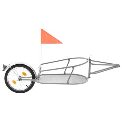 vidaXL Τρέιλερ Ποδηλάτου Μεταφοράς Αποσκευών Πορτοκαλί / Μαύρο με Σάκο