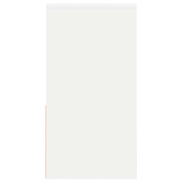 vidaXL Κομοδίνα με συρτάρι 2 τεμάχια Λευκό 35x34x66,5 cm