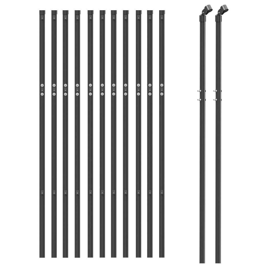 vidaXL Συρματόπλεγμα Περίφραξης Ανθρακί 0,8 x 25 μ.