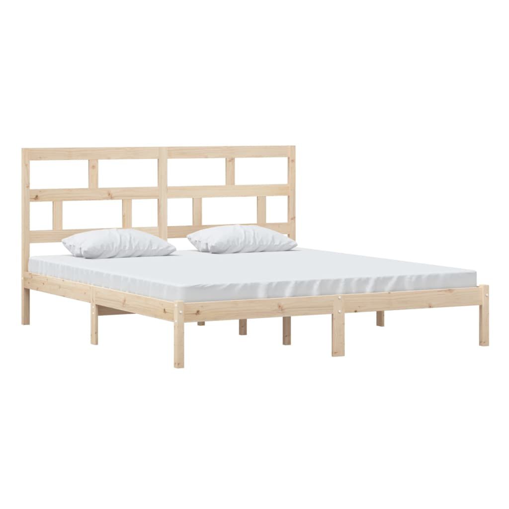 vidaXL Πλαίσιο Κρεβατιού 180 x 200 εκ. Μασίφ Ξύλο Super King Size