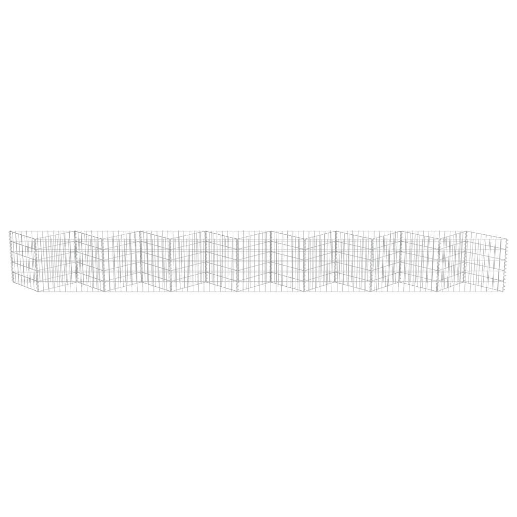 vidaXL Συρματοκιβώτιο Τοίχος 450x30x50 εκ. από Γαλβανισμένο Χάλυβα