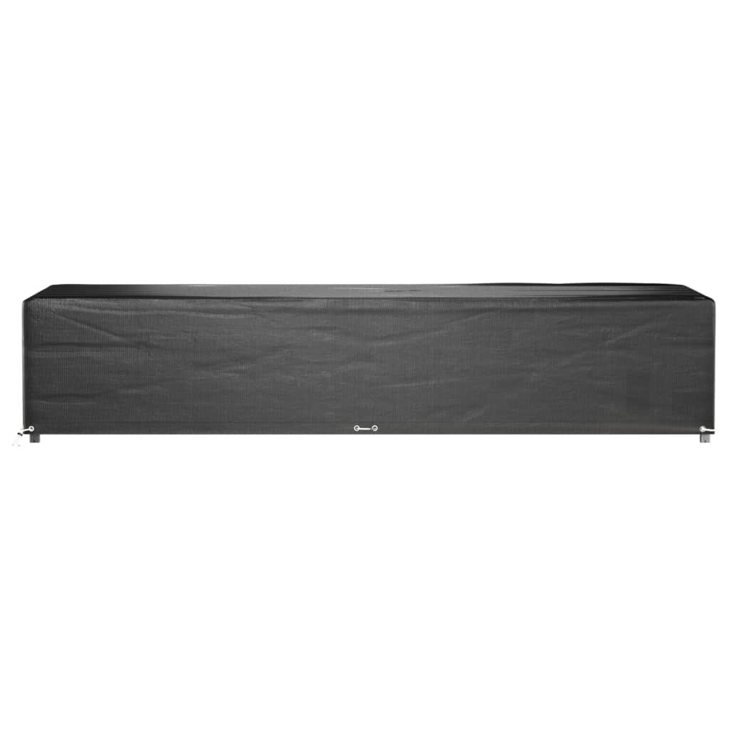 vidaXL Κάλυμμα Ξαπλώστρας 2τεμ με 12 Κρίκους 205x75x40εκ Πολυαιθυλένιο