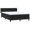 vidaXL Box Spring &Kappa;&rho;&epsilon;&beta;ά&tau;&iota; &mu;&epsilon; &sigma;&tau;&rho;ώ&mu;&alpha; &Mu;&alpha;ύ&rho;&omicron; 140x220 cm &Beta;&epsilon;&lambda;&omicron;ύ&delta;&iota;&nu;&omicron;