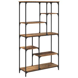 vidaXL &Rho;ά&phi;&iota; &Beta;&iota;&beta;&lambda;ί&omega;&nu; 5 &epsilon;&pi;ί&pi;&epsilon;&delta;&alpha; 99 x 35,5 x 176 cm &Epsilon;&pi;&epsilon;&xi;&epsilon;&rho;&gamma;&alpha;&sigma;&mu;έ&nu;&omicron; &Xi;ύ&lambda;&omicron;