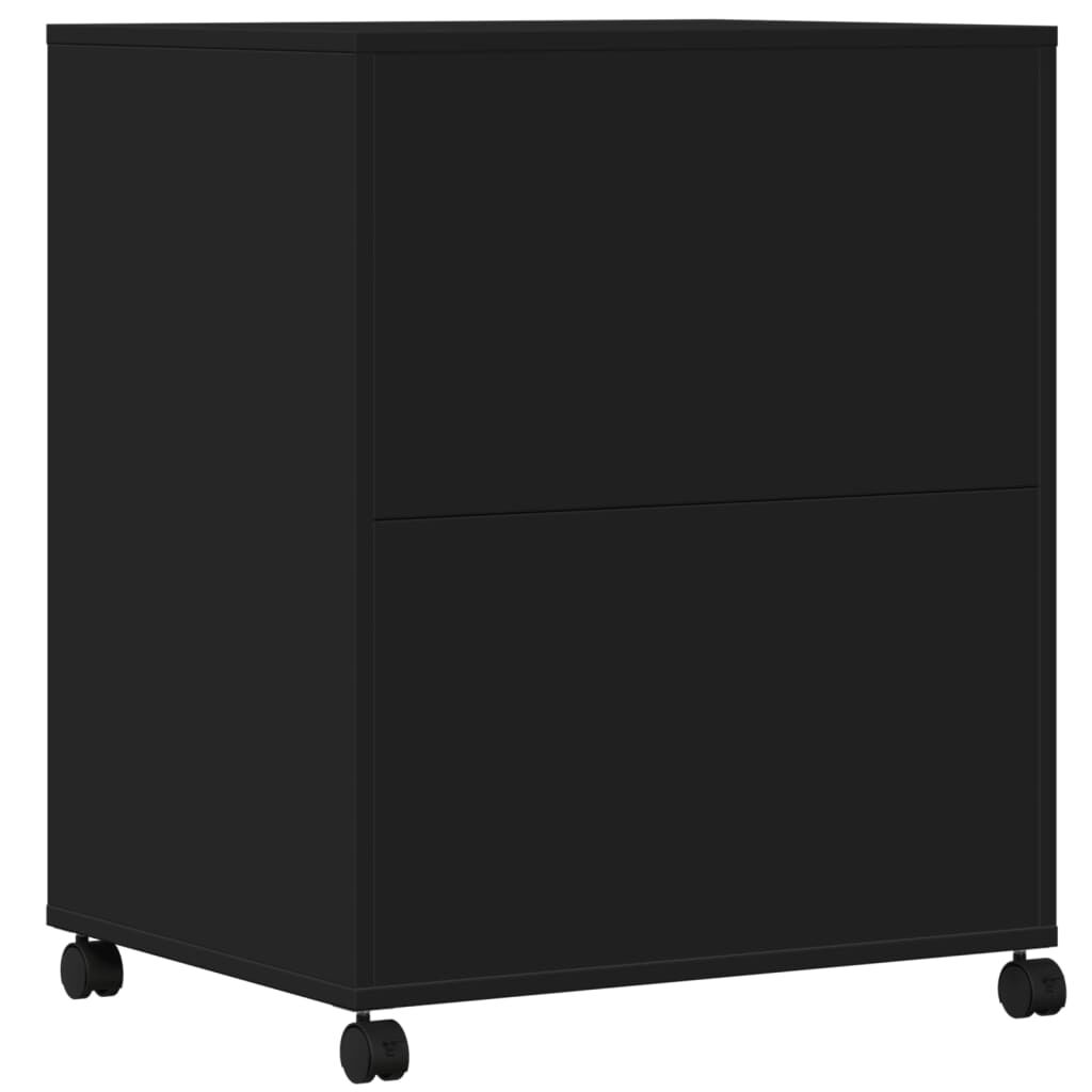 vidaXL Βάση Εκτυπωτή με Ρόδες Μαύρο 60 x 48 x 74 εκ.