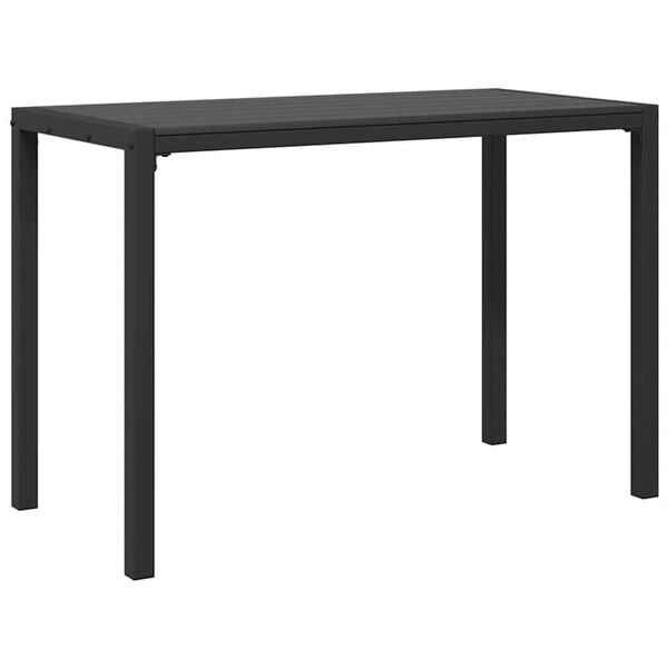 vidaXL Σέτ φαγητού για κήπο με μαξιλάρι 3 pcs Ανθρακί Ατσάλι