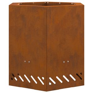 vidaXL Σόμπα Φωτιάς Χωρίς Καπνό Καφέ 48 x 48 x 51 cm Ατσάλι