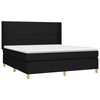 vidaXL &Kappa;&rho;&epsilon;&beta;ά&tau;&iota; Boxspring &mu;&epsilon; &Sigma;&tau;&rho;ώ&mu;&alpha; & LED &Mu;&alpha;ύ&rho;&omicron; 160x200 &epsilon;&kappa;. &Upsilon;&phi;&alpha;&sigma;&mu;ά&tau;&iota;&nu;&omicron;