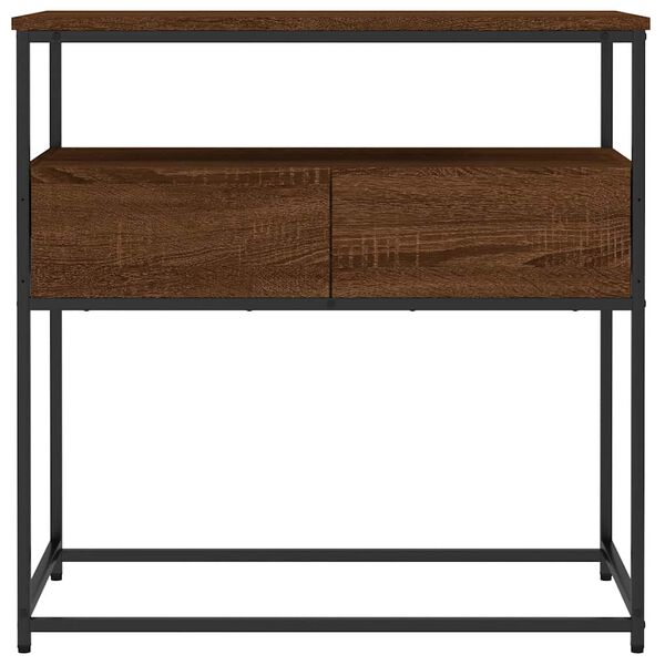 vidaXL Τραπέζι Κονσόλα Καφέ Δρυς 75 x 40 x 75 εκ. Επεξεργασμένο Ξύλο