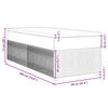 vidaXL Κρεβάτι Boxspring με Στρώμα Σκούρο Γκρι 90x190 εκ. Υφασμάτινο