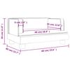 vidaXL Καναπές Παιδικός Καφέ 60 x 40 x 30 εκ. από Συνθετικό Δέρμα