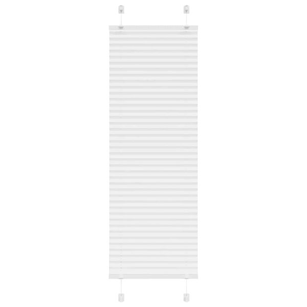 vidaXL Πλισέ περσίδα Λευκό 50x150 cm Πλάτος υφάσματος 49,4 cm