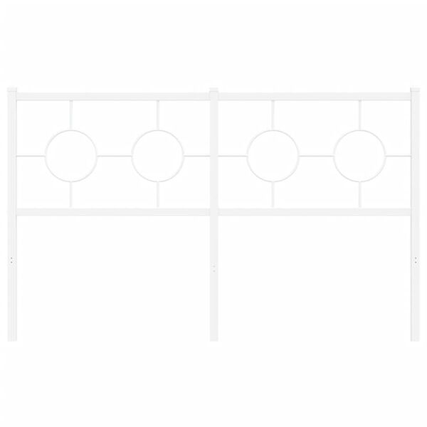 vidaXL Κεφαλάρι Λευκό 140 εκ. Μεταλλικό