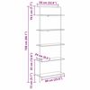 vidaXL Ράφι Βιβλίων artisan δρυς 60 x 24 x 168 εκ. Επεξεργασμένο ξύλο
