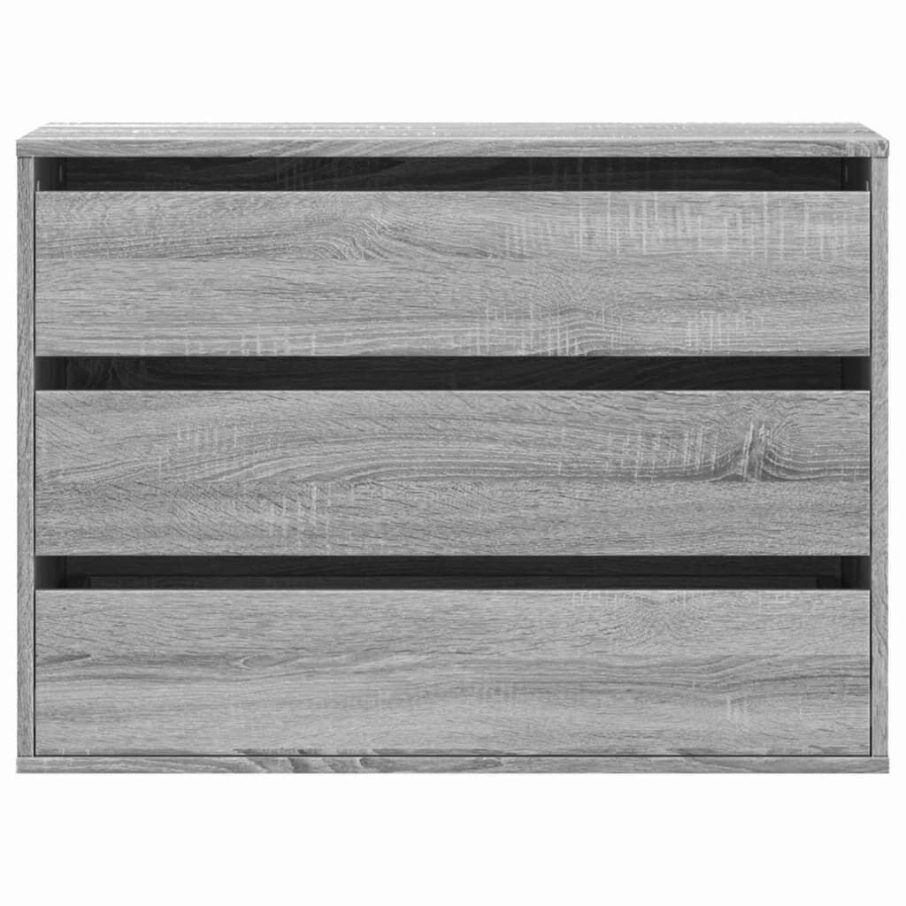 vidaXL Συρταριέρα Γκρι Sonoma 80x41x58 εκ. από Επεξεργ. Ξύλο