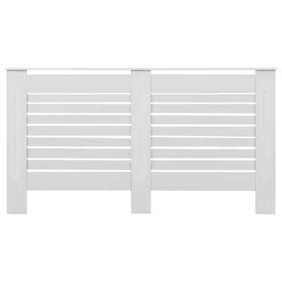 vidaXL Κάλυμμα Καλοριφέρ Λευκό 152 x 19 x 81,5 εκ. από MDF