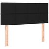 vidaXL Κρεβάτι Boxspring με Στρώμα Μαύρο 80 x 200 εκ. Υφασμάτινο