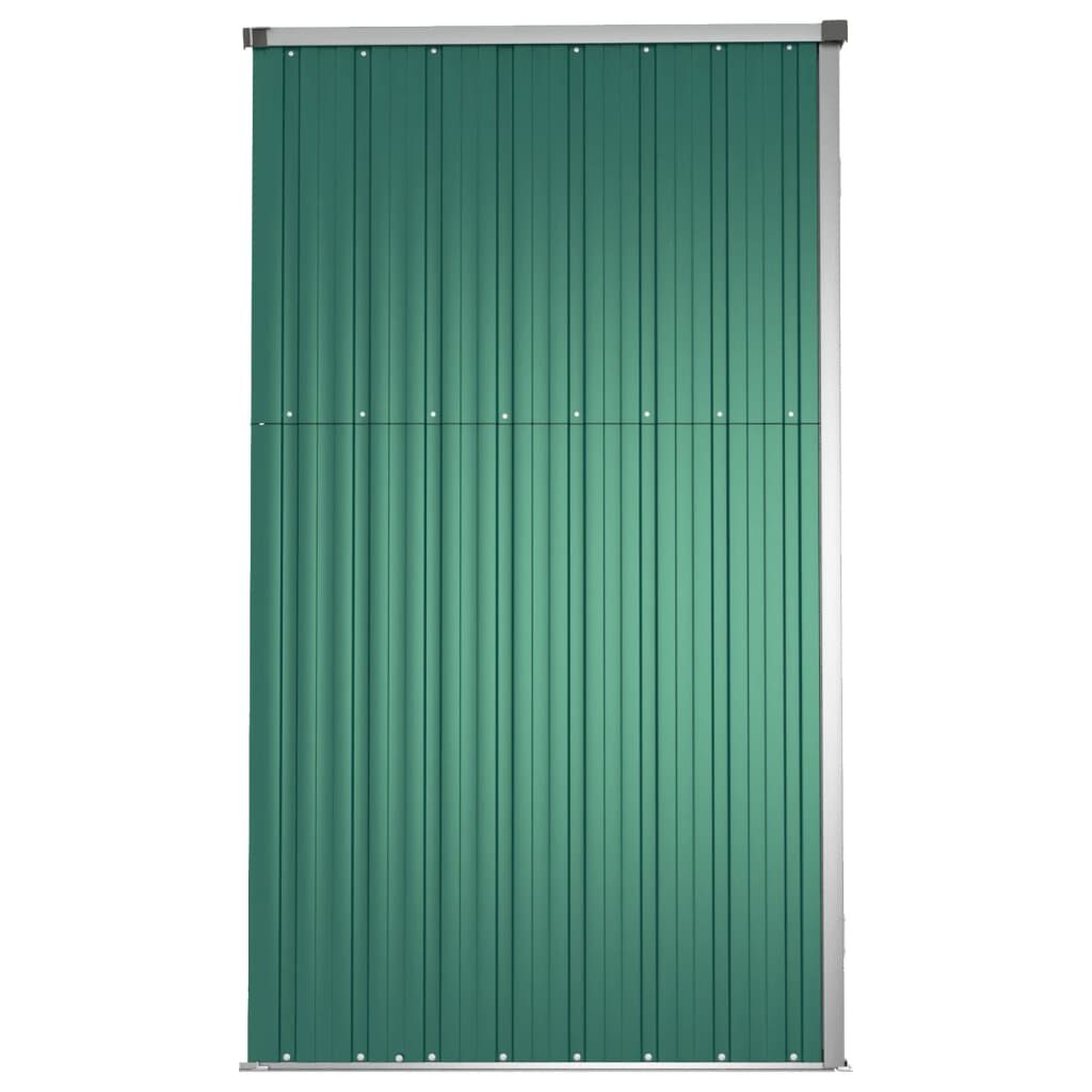 vidaXL Αποθήκη Εργαλείων Κήπου Πράσινη 225x89x161 εκ. Γαλβαν. Ατσάλι